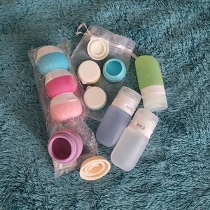 Set of 10 Silicone Travel Containers